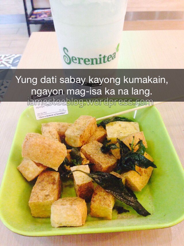 Hugot_ng_Sawi's tweet photo. ansakit lang tlga na mag-isa ka na lang kumakain ngyn! 😢 #HugotNiEstee #HugotSnap #HugotPaMore #Serenitea https://t.co/dBSADqDUkv