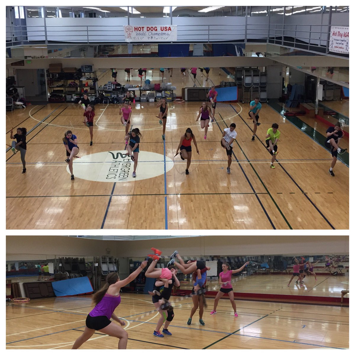 HotDogUSA's tweet photo. The #JRGC2016 staff had a great practice tonight. Looking forward to the start of camp! https://t.co/40RO5UBxeR
