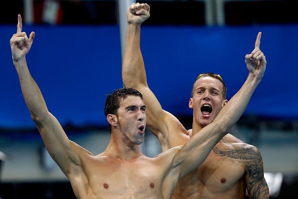 cbfowler's tweet photo. Now 19 Gold Medals. 2 Silver. 2 Bronze. But #Phelps clearly WANTED that relay redemption. #Rio2016 #TeamUSA https://t.co/2IJYVlsiLp