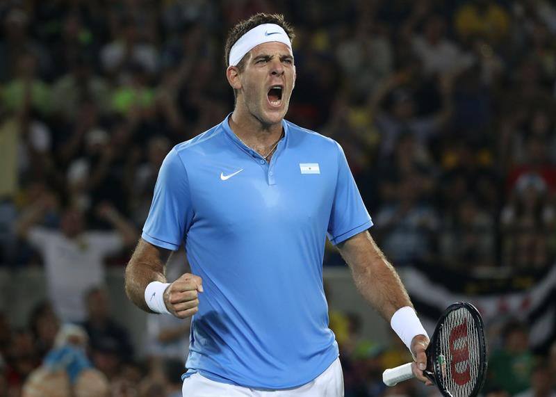 TyCSports's tweet image. #LaFotoDelDía Juan Martín Del Potro. El Día 2 de los #JuegosOlímpicos es TUYO, tras la victoria ante Djokovic