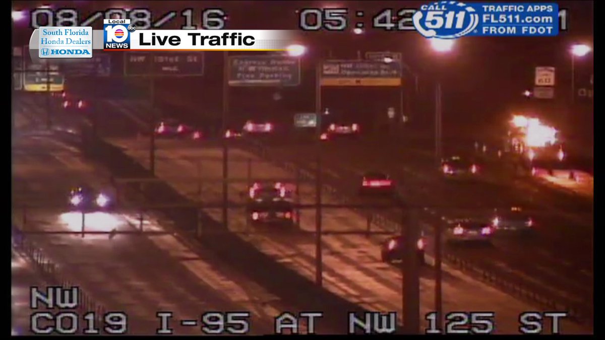 Crash on I-95 NB just North of NW 125th St #TRAFFIC #MIAMI https://t.co/1QfwAtD0kJ