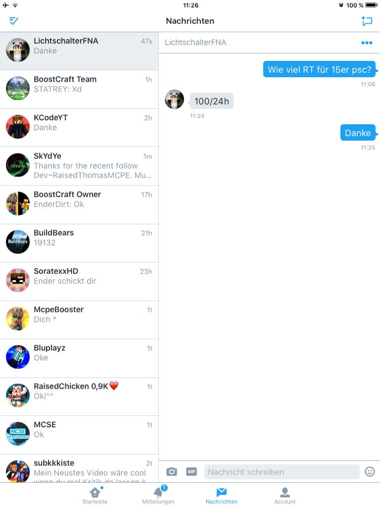 ThomasMCPE's tweet photo. 100 Rts für 15 er PSC;D von @GewinnspieleMc ! https://t.co/CPu3SVjsm3