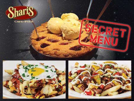 SharisPies's tweet photo. For all your late-night desires. #SharisSecretMenu https://t.co/6pLYXfZZpd https://t.co/lzTBA8SNAI