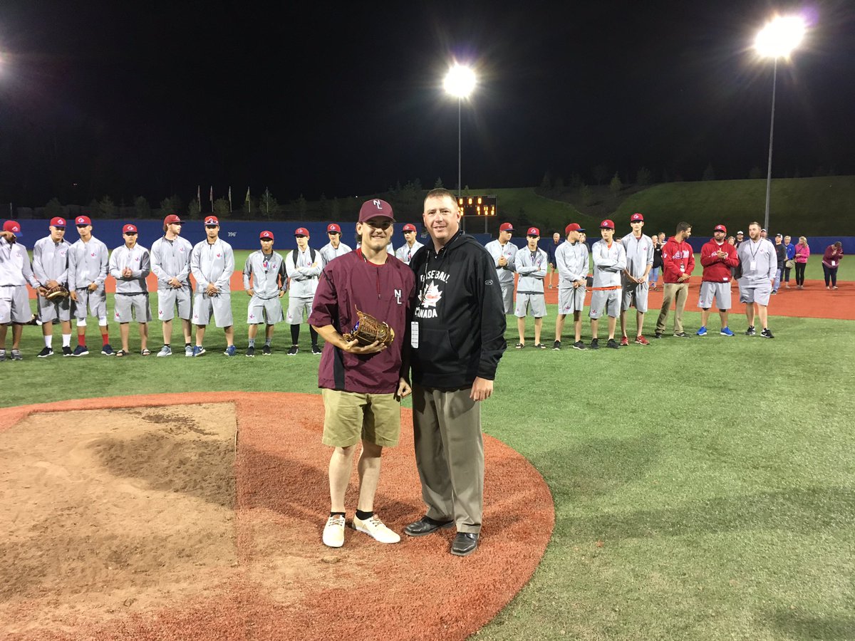 Riceeka's tweet photo. @dannyrice1105 top defensive player in Canada Cup!!!! @StJBaseballNL @BaseballNL @baseballcanada https://t.co/10032yHjfF