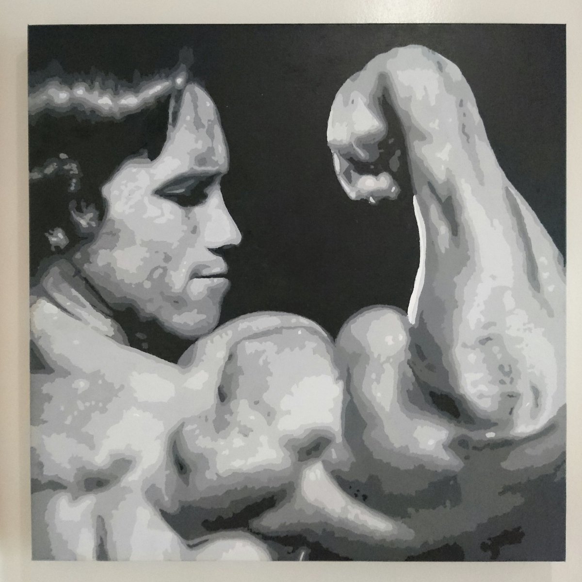 onthebrushes's tweet photo. Freshly painted #arnie #MuscleInspiration #Musclebuilding #bodybuilding #terminator #painting #art https://t.co/sfATDIXOck