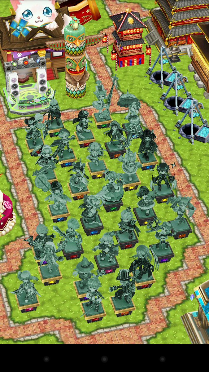 白猫 タウンのhp上げれる銅像の置き場所は隙間派 地下派 数が増えて困る 白猫まとめmix