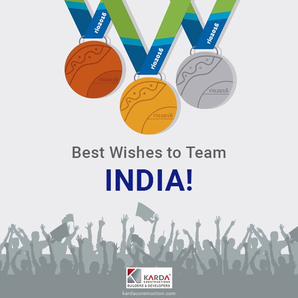 KardaNashik's tweet photo. #KardaConstructions wishes TEAM INDIA for #olymics2016 Games- In #RIO https://t.co/4XoP7Lan1l