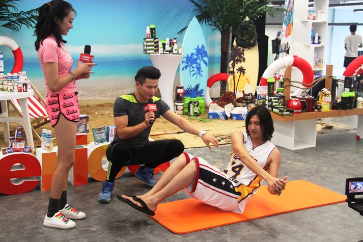 Wellness was the theme at the US pavilion for Tmall's 8.8 event, with <a href="/GNCLiveWell/">GNC</a> among the brands taking part.