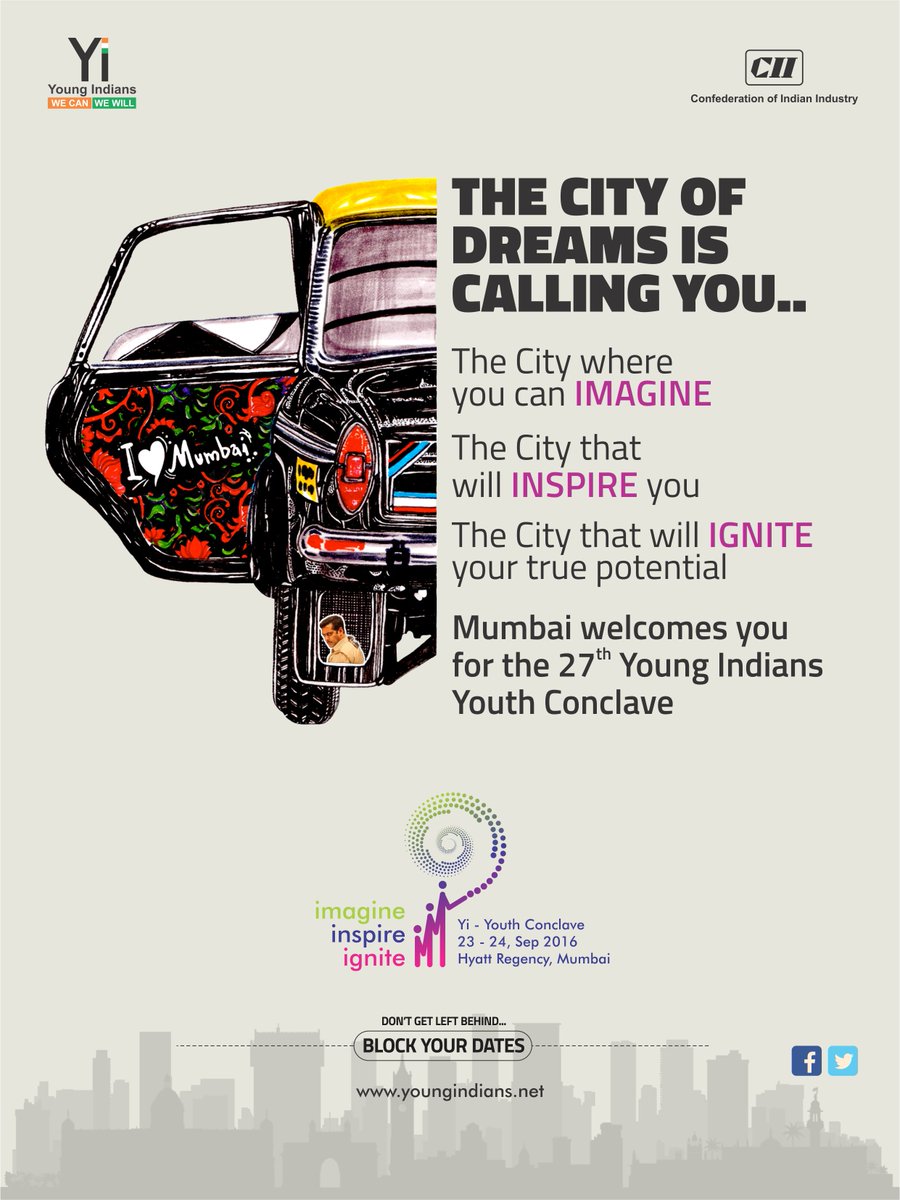 The City of Dreams is Calling You... 
Imagine...Inspire...Ignite