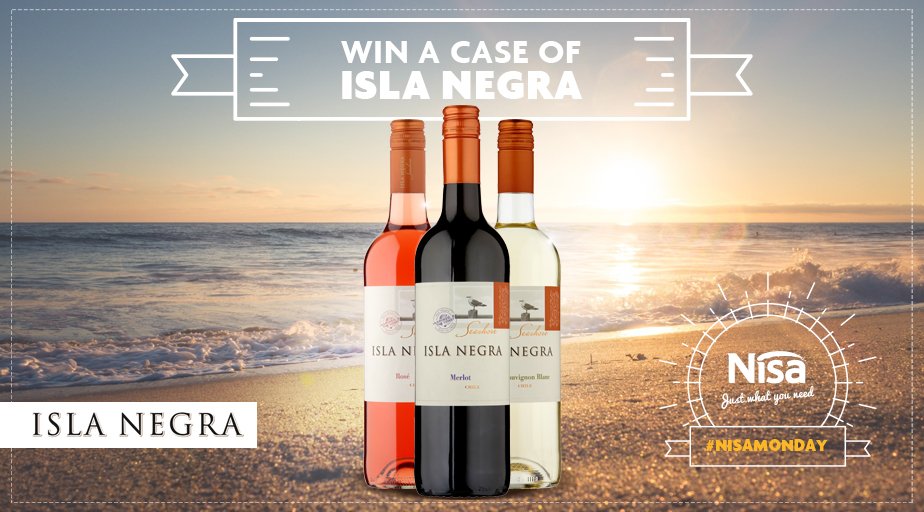 NisaLocally's tweet photo. RT &amp; FOLLOW for your chance to win a case of Isla Negra 🍷 #NisaMonday T&amp;Cs apply: https://t.co/kodDZWZQiL https://t.co/aqbML4TS8o