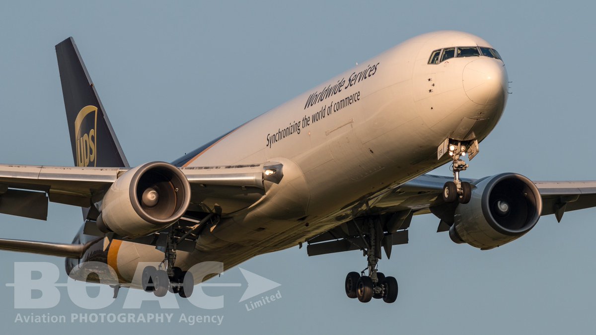 BOACLtd's tweet photo. Great photo of B767 N334UP @UPS @UPSAirlines in the golden hour @ EMA by Adam Smith #avgeek https://t.co/RLWr2CfJGw https://t.co/67urBXUdFS