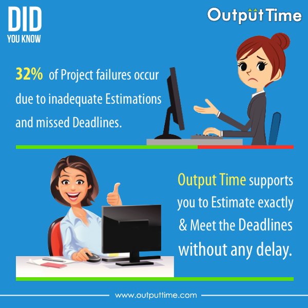 outputtime's tweet image. #Estimate exactly and meet #Deadlines without delay through #OutputTime.👍

#ProjectSuccess #TimeSheets #TimeTracking