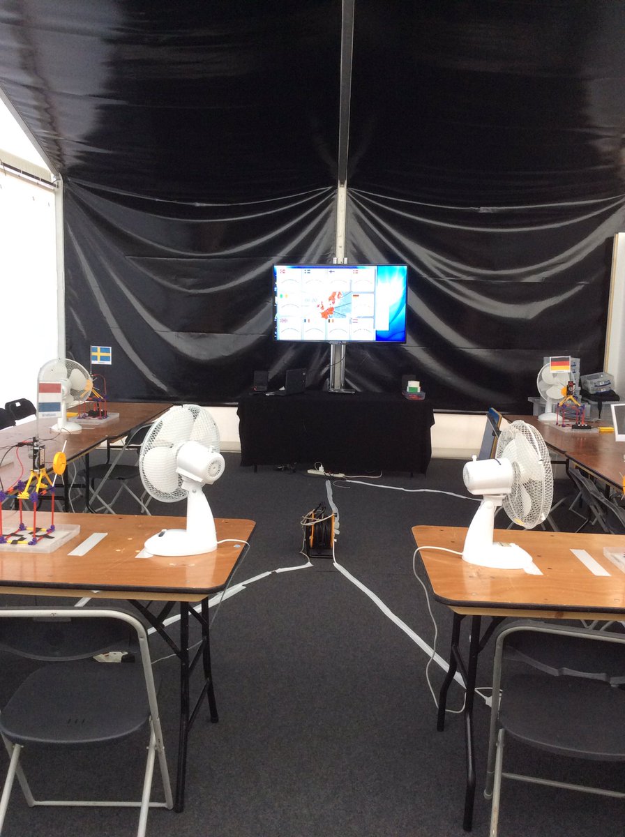 Set up ready to run Supergrid activity at @amy_festival. Come and join us - we're here until Saturday 10am to 12pm.