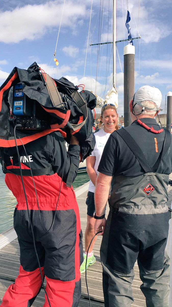 Covering off lots of media interviews on #Charity Monday with <a href="/deecaffari/">Dee Caffari MBE</a> ahead of <a href="/cowes_week/">Cowes Week</a> racing #SeaChange