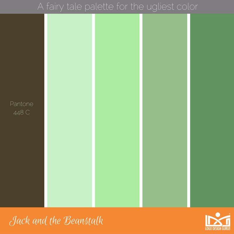 LogoDesignGuru's tweet photo. Fairy tale #colorpalettes for the "ugliest color" in the world today - the @pantone #448C 🎨#logodesignguru https://t.co/O0BvITVXnV