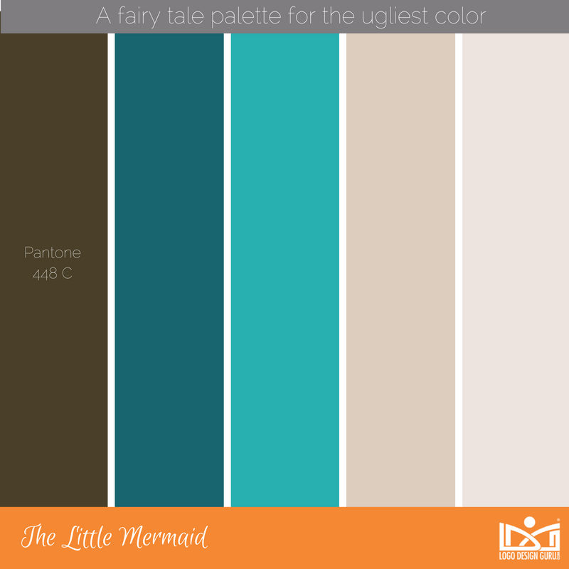 LogoDesignGuru's tweet photo. Fairy tale #colorpalettes for the "ugliest color" in the world today - the @pantone #448C 🎨#logodesignguru https://t.co/O0BvITVXnV