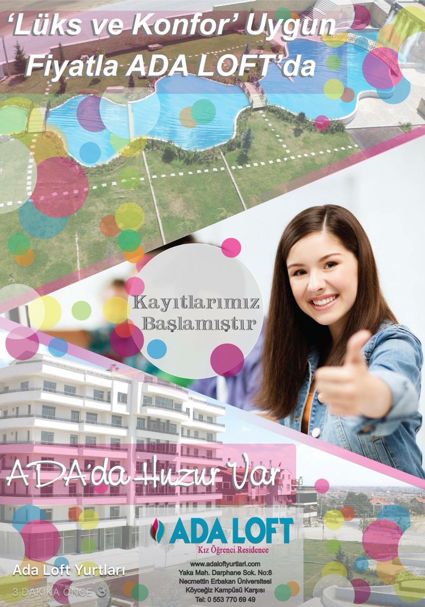 #ADALOFT KIZ ÖĞRENCİ RESİDENCE 'Ada'da huzur var...'