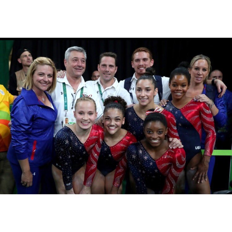 Simone_Biles's tweet photo. behind our hardwork&amp;dedication, are our coaches who have never given up on us. teamwork goes a long way so thankful💗 https://t.co/2pp6nUlBrg