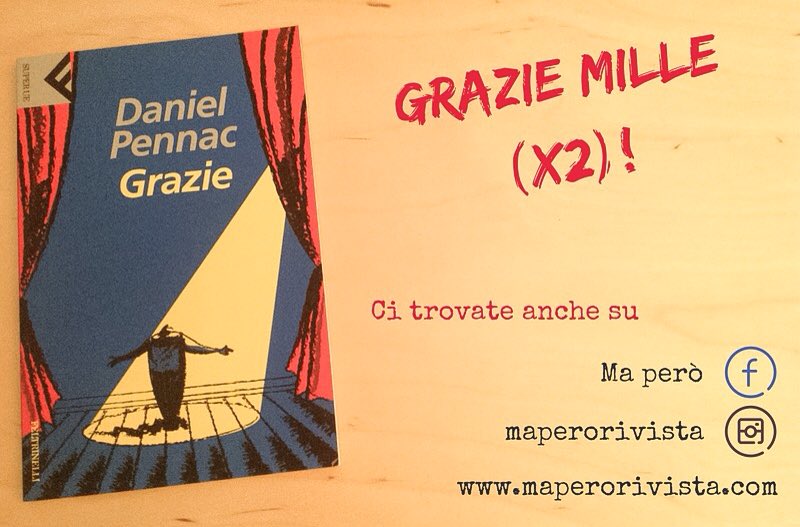 Maper6's tweet image. Cari lettori, GRAZIE mille, anzi duemila!
Uno a ciascuno di voi, per l'affetto e l'attenzione.

La Redazione Ma però