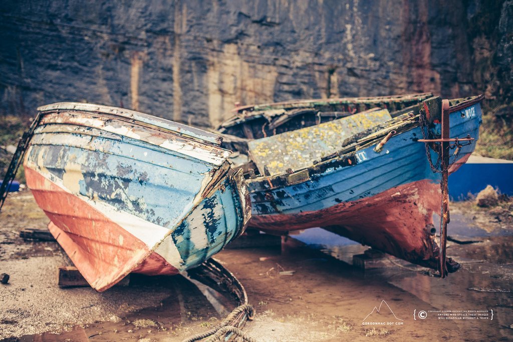 Old boats at the South Head. Unfortunately, they’re gone now. #Caithness