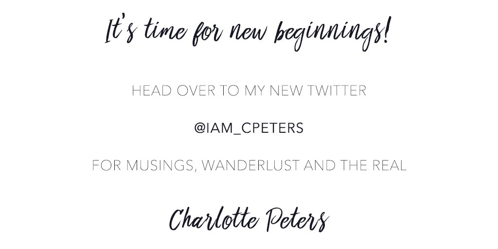 CPeters12345's tweet photo. Indeed! Follow my new account @iam_cpeters to discover the latest happenings in my world. https://t.co/soUeNGTfyz