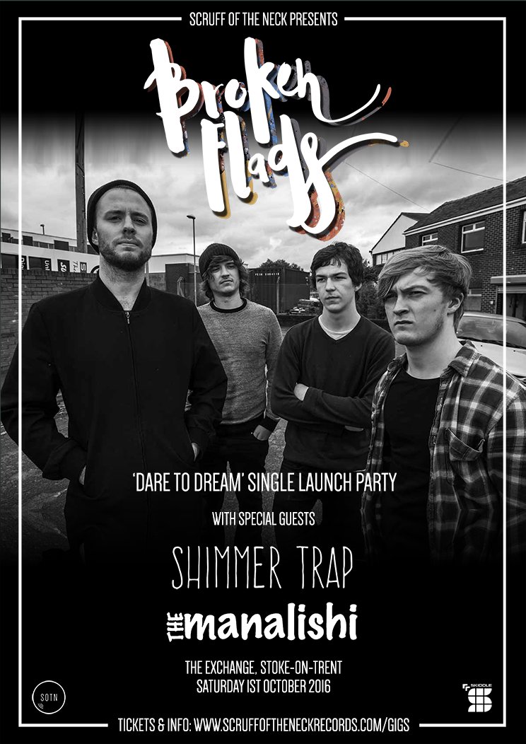 NEW #Stoke SHOW: SAT 01 OCT at <a href="/exchangestoke/">THE EXCHANGE STOKE</a>
<a href="/broken_flags/">Broken Flags</a>
<a href="/shimmertrapband/">Shimmer Trap</a>
<a href="/themanalishiUK/">The Manalishi</a>
#SOTNGigs