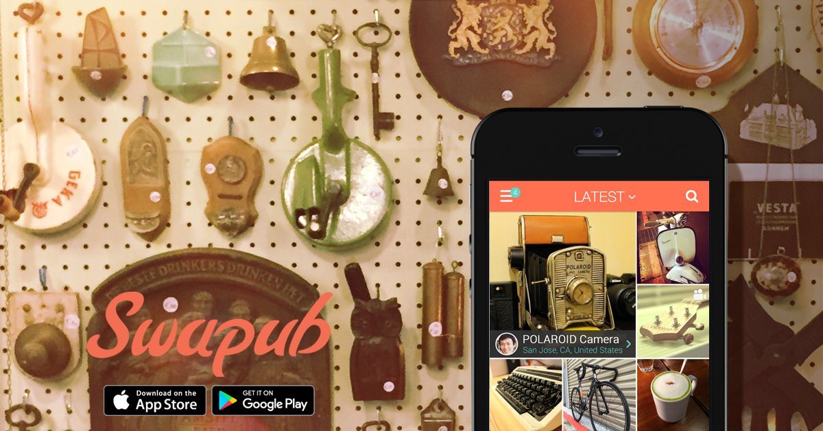 swapubjp's tweet photo. #物々交換 の一員に入りたいって？
まずは #swapub をダウンロードして、自分の宝物をシェアしましょう・・・
簡単な2ステップで楽勝に交換しようね<3 https://t.co/0G7vhEcQwp