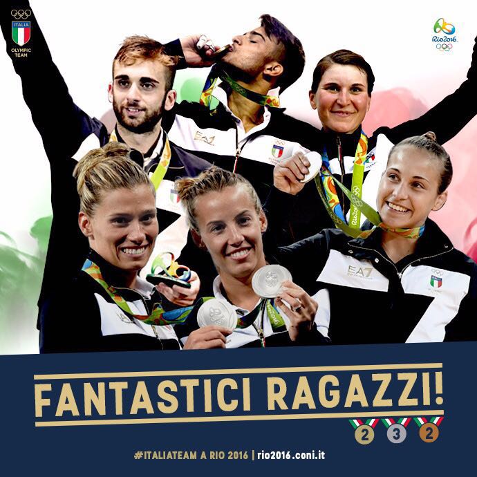 Che giornata per l'#italiateam! Abbiamo tutti urlato, gioito, pianto e saltato con voi, grazie ragazzi!