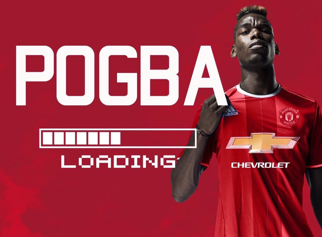 ManUnllted's tweet photo. It's nearly done 😝 #Pogba #MUFC https://t.co/jMHDfog0X8