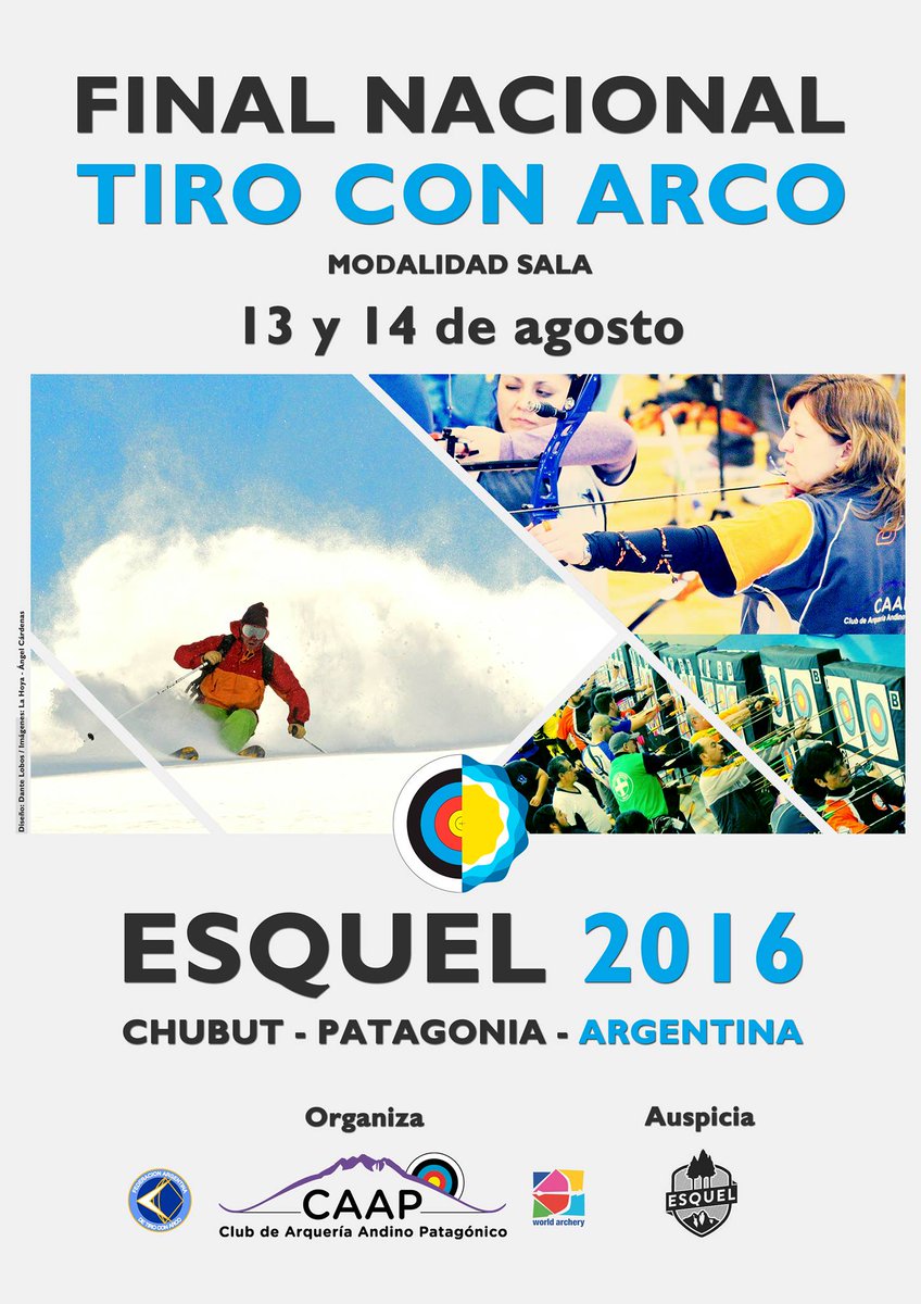 Tiro con Arco próx finde FINAL NACIONAL en Esquel!!! Te esperamos @FATARCO1 <a href="/MenenFernandez/">Ruben fernandez</a> <a href="/RPMEsquel/">RPM༝ 107.5༝ᅠ</a> <a href="/RaulCarello/">Raúl Carello</a>