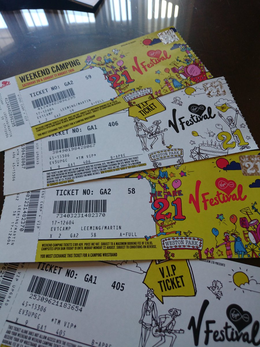 Tickets finally arrived can't wait #VFestival #vfestival21 #excited #my21st