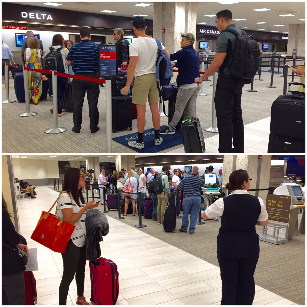 JRichards2183's tweet photo. @Delta flights grounded due to system outage. #WTSP https://t.co/rWCnJpIs7S