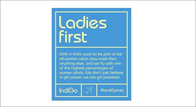 afaqs's tweet photo. .@IndiGo6E Airlines flaunts #ten6Eyears in print campaign https://t.co/ZxSSglQ2LT https://t.co/9wUfSk0ztD