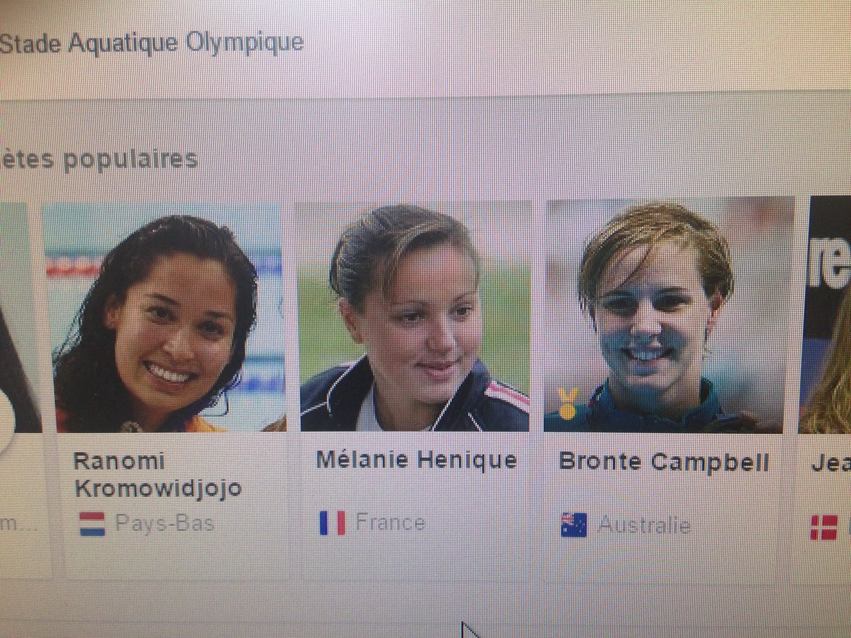 Quand <a href="/MelanieHenique/">Melanie Henique</a> se transforme en Ophelie Cyrielle Etienne sur <a href="/google/">Google</a> #Rio2016 #fail <a href="/F3Picardie/">France 3 Picardie</a>