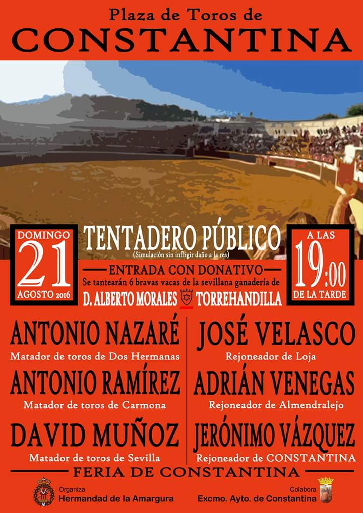 Ya esta aquí la cita tan especial con Constantina el pueblo donde me vio dar mis primeros pasos como rejoneador