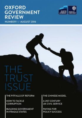 Summer read? The 1st issue of our Oxford Government Review about trust (or lack of) in govt po.st/5t8IjG