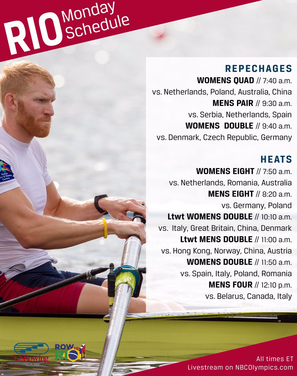 9 USA Boats schedule to race today! usrow.us/2aT6kpn