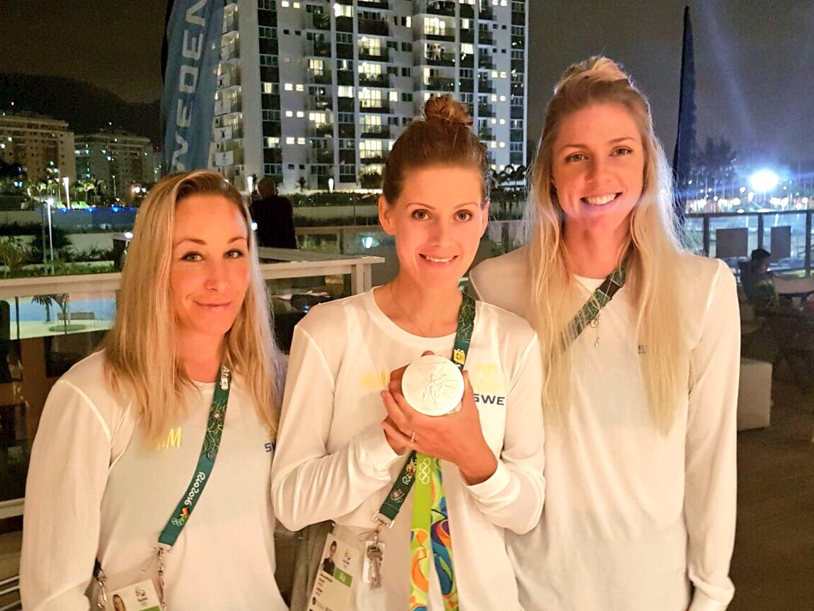 Yesterday! What a day! Thanks <a href="/EmiliaFahlin/">Emilia Fahlin</a> and <a href="/SaraMustonen/">Sara Mustonen</a> 4 everything, not possible without u! #silver #rio2016