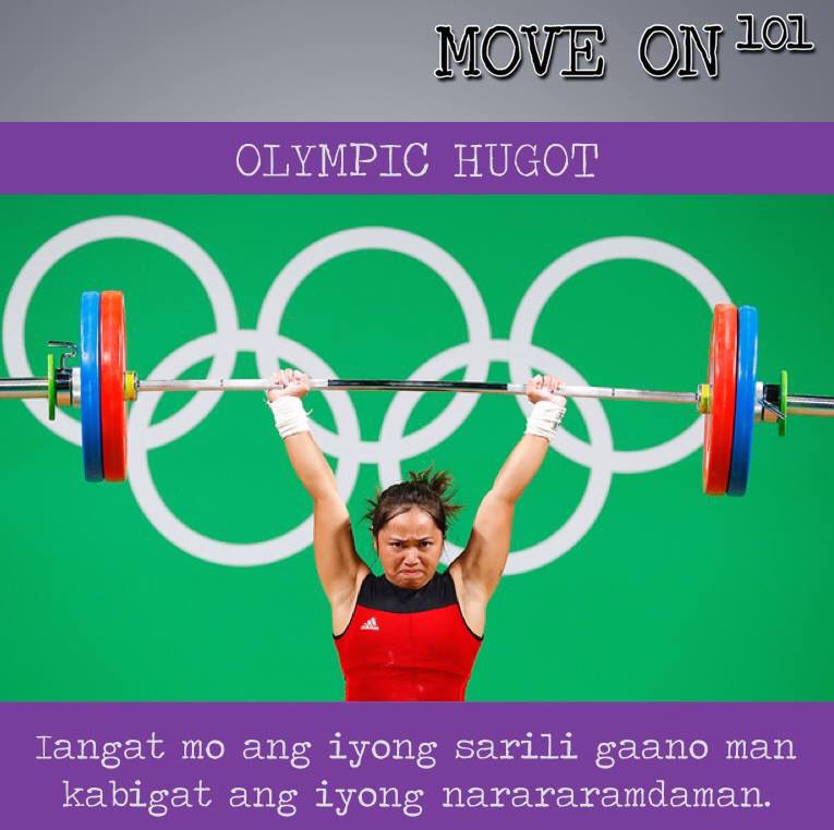 moveon101_'s tweet photo. OLYMPIC HUGOT. Iangat mo ang iyong sarili gaano man
kabigat ang iyong narararamdaman. #MoveOn101 #Olympics2016 https://t.co/vhnFVjXPLc