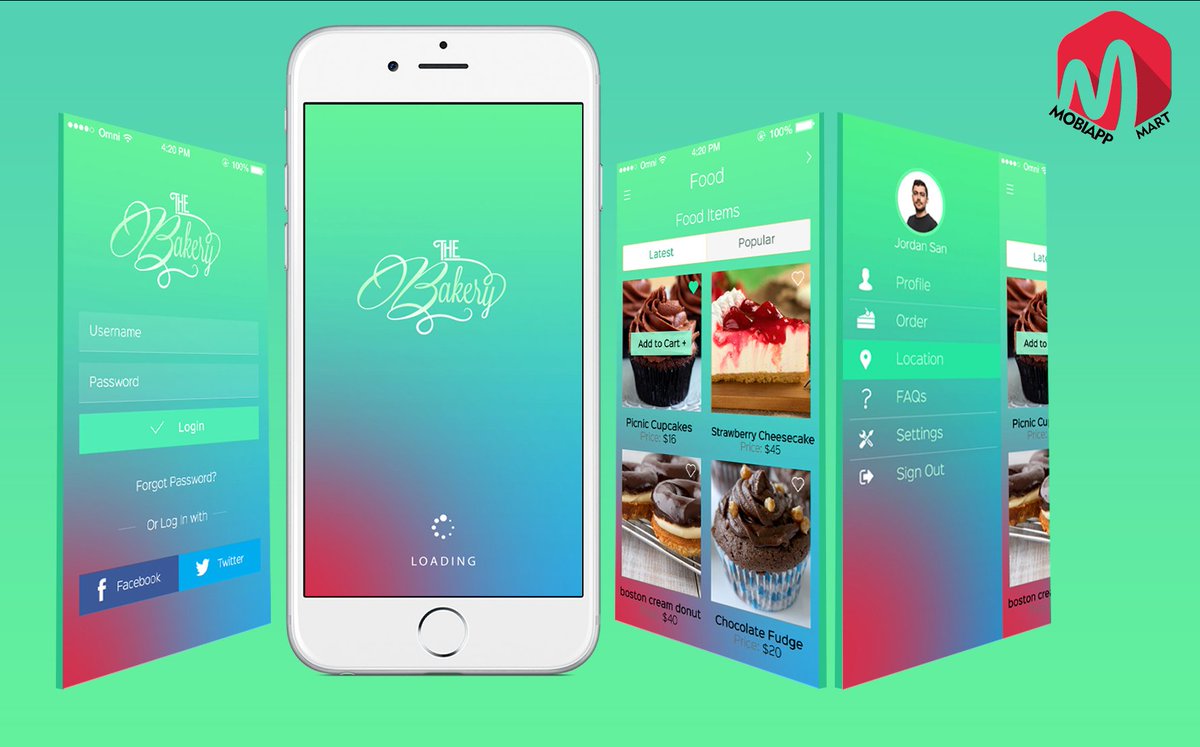 mobiappmart's tweet photo. Check out the #design for #order #bakery items online. #grapgicdesign #webdesign #mobileapplicaton #mobiappmart https://t.co/8ZRw1bJlru