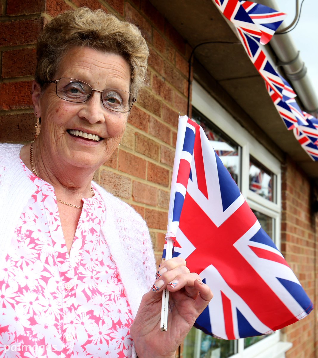 Mavis Williams, the grandmother of Adam Peaty aka #OlympicNan/<a href="/Mavise42Mavis/">Mavis</a>, stands outside her home in Uttoxeter