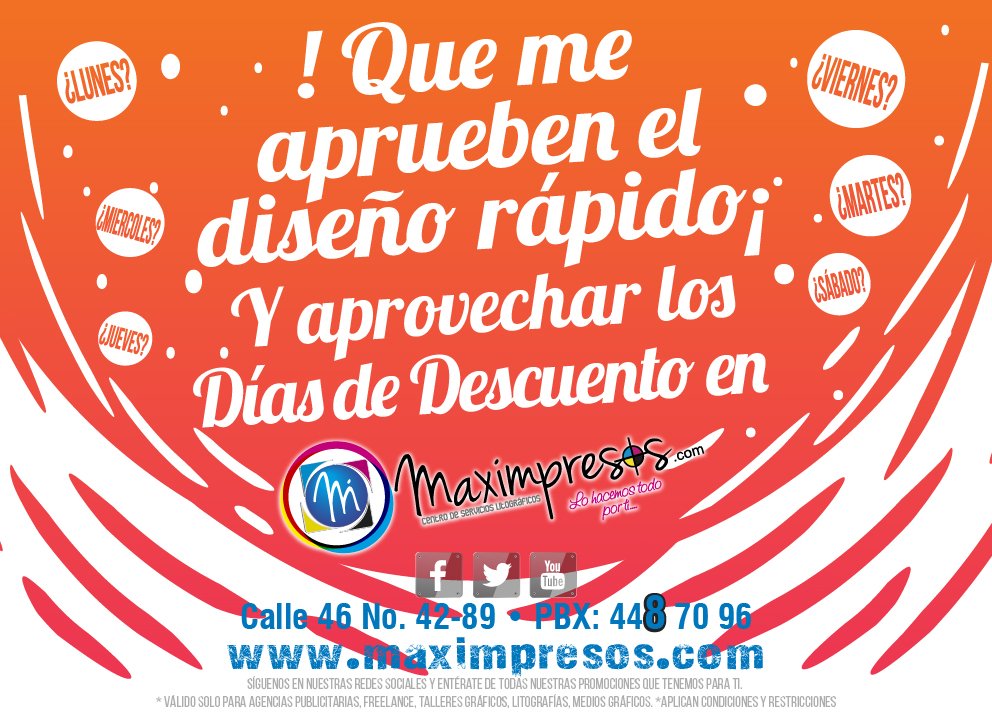 Maximpresos's tweet photo. #FelizLunes EN MAXIMPRESOS https://t.co/IG4LgPblga