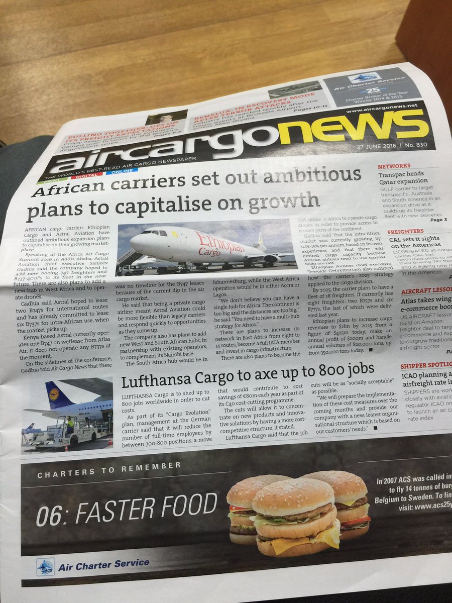 #Ethiopia Airways leading Africa in Air Cargo Investments #kQ #EthiopiaAirways #SouthAfricanAirways #AirCargo #KOT
