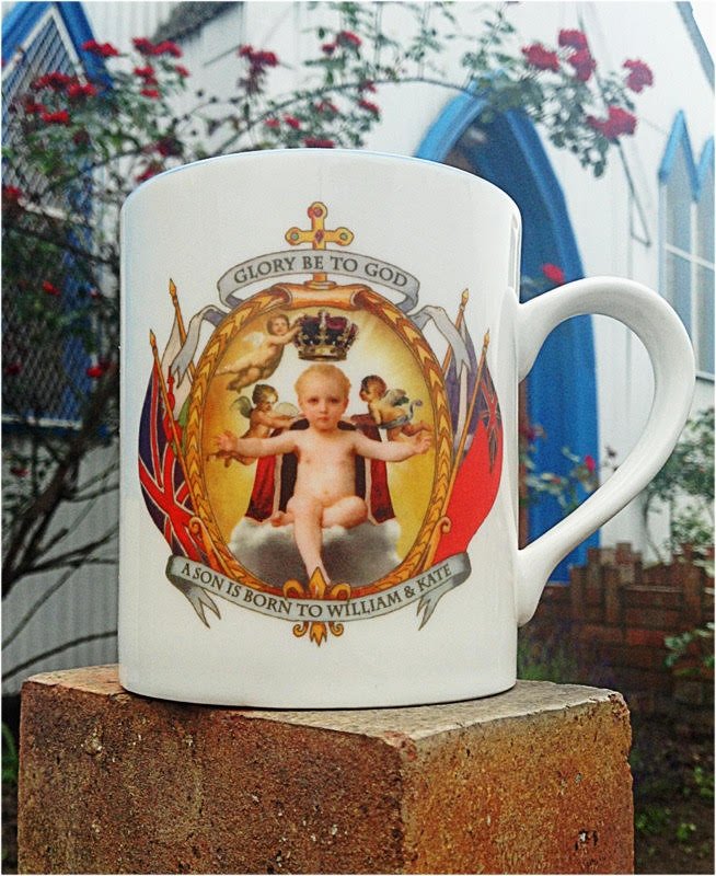 nrvbh_'s tweet photo. @curiousiguana @bengoldacre I have this mug too! It is 100% a spoof. :) There was also a followup Royal Baby mug. https://t.co/jwecvJhG1x