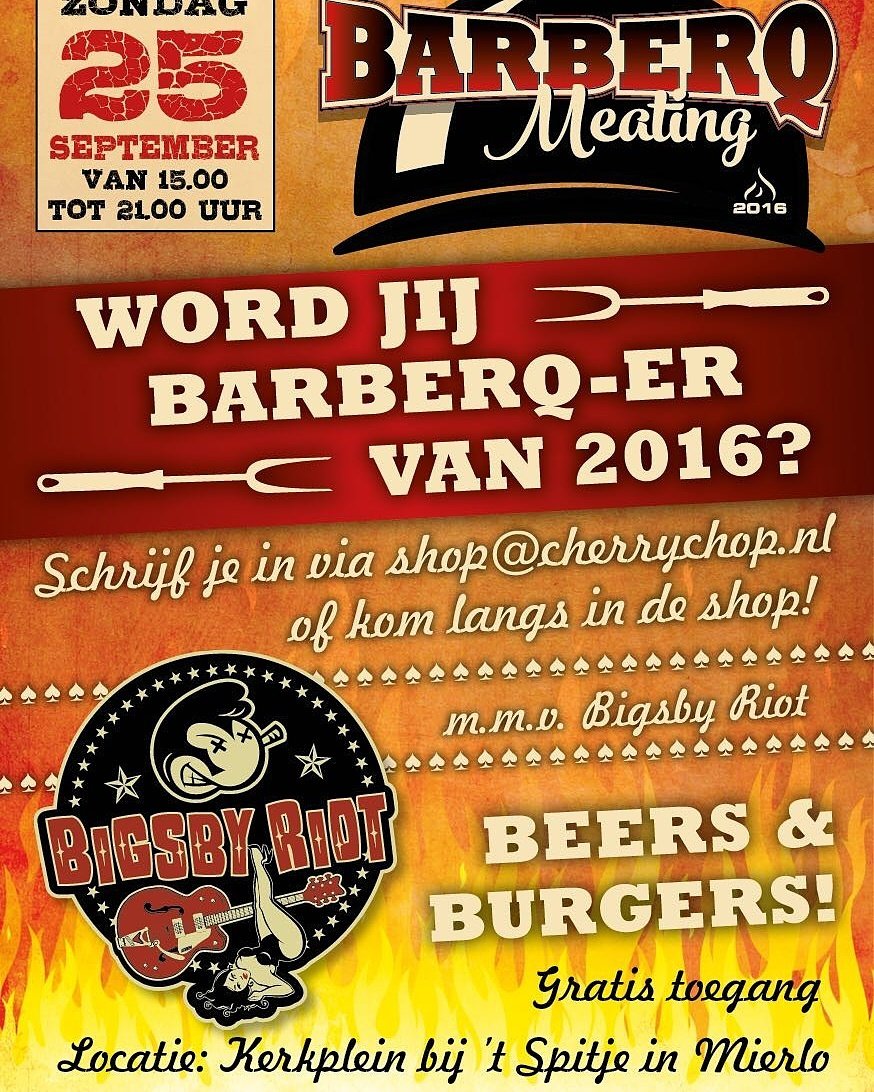 Cherry_Chop's tweet image. Vlees en bier! Inschrijven mannen! #barbershop #BBQ