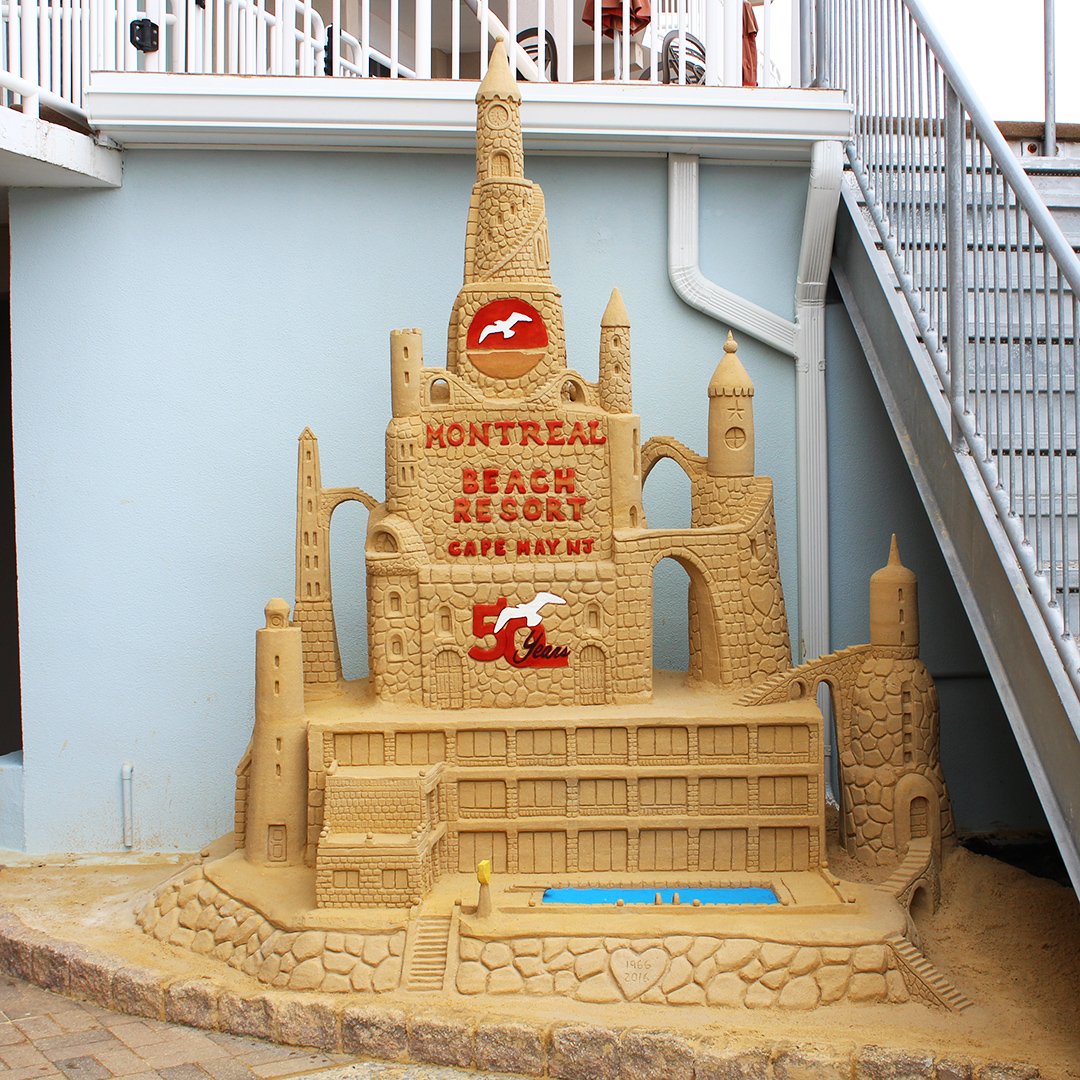 MontrealBR's tweet photo. Have YOU seen the amazing sandcastle at the Montreal Beach Resort that was built to honor our 50th Anniversary? https://t.co/kMpHkWIPtT