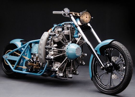 productsformee's tweet photo. Bike powered by aircraft engine - 7 cylinder - 105 bhp https://t.co/Ia6ztC0vsc