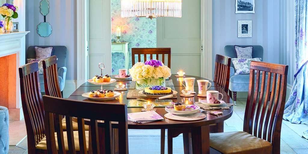 #COMPETITION! RT &amp; follow for your chance to #WIN this gorgeous Baroque Pale Grape Dinner Set! #AfternoonTeaWeek 🍰☕️