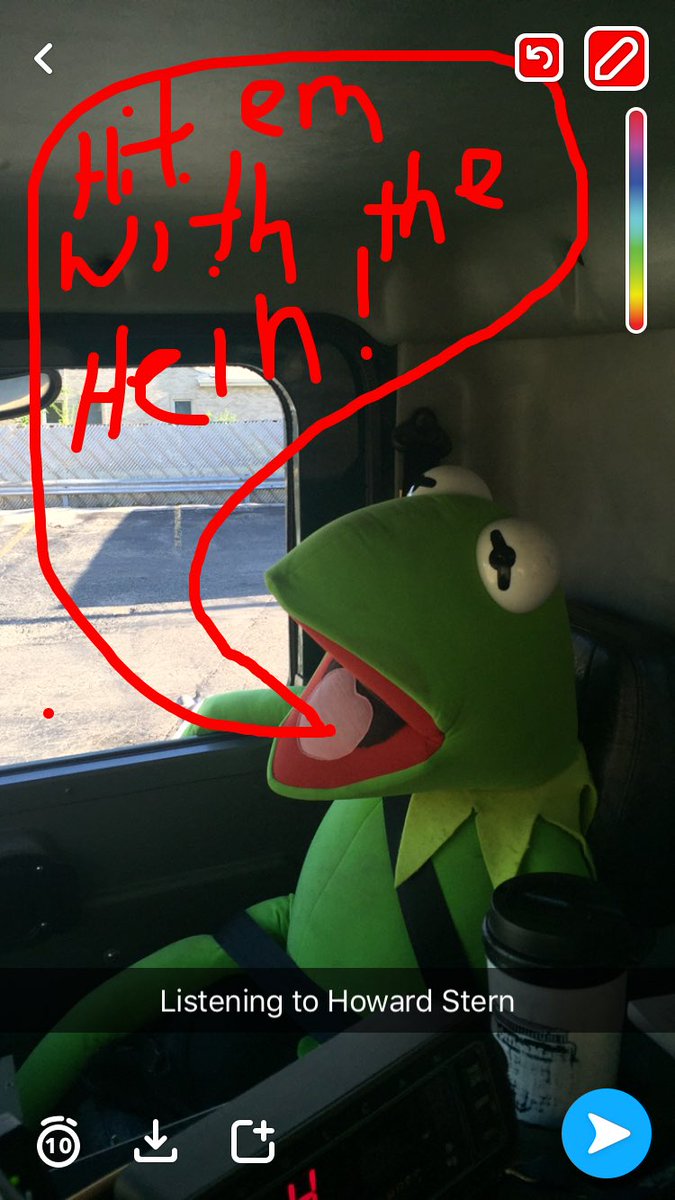 Listening to <a href="/sternshow/">Stern Show</a> even Kermit is saying it!
