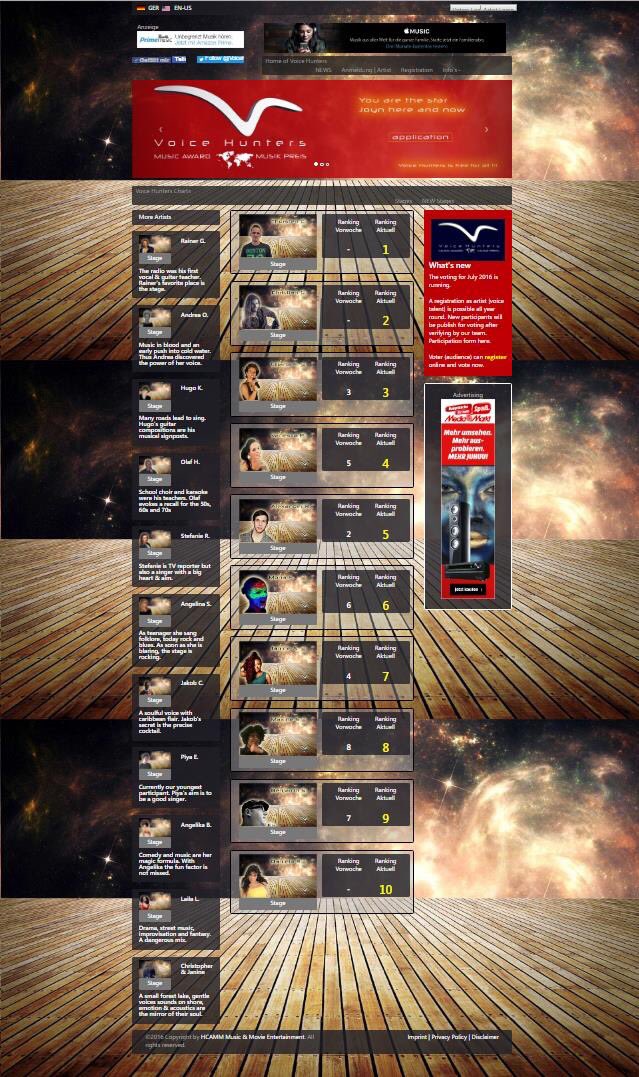 voicehunters's tweet photo. Voice Hunters #Charts CW 31 [ENG]
Which voice impressed you?
The voting is free of charge!
https://t.co/ymuJpqNnzu https://t.co/vidRYsY9nY